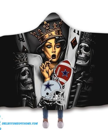 Dallas Cowboys blanket hoodie poker design