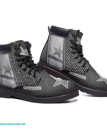 Dallas Cowboys boots silver color