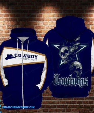 Dallas Cowboys full zip hoodie sweatshirt