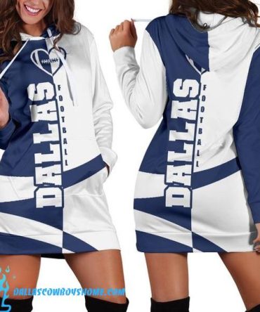 Dallas Cowboys hoodie dress custom with Dallas text
