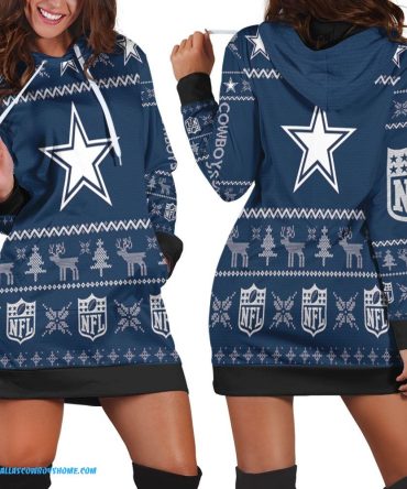 Dallas Cowboys hoodie dress nfl ugly christmas