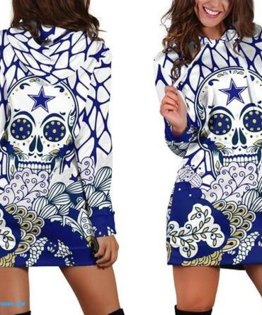Dallas Cowboys hoodie dress skull