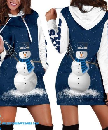Dallas Cowboys hoodie dress snowman