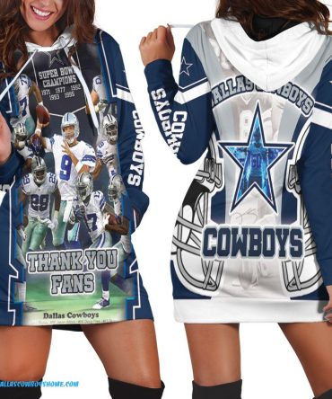 Dallas Cowboys hoodie dress thank you fans nfc east division super bowl 2021