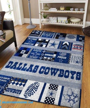 Dallas Cowboys man cave rug