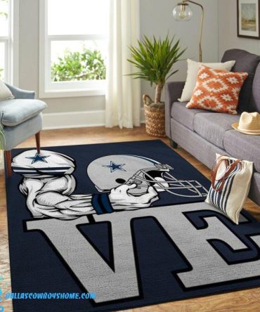 Dallas Cowboys rug love helmet custom