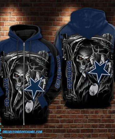 Dallas Cowboys zip up hoodie custom Death