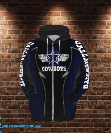 Dallas Cowboys zip up hoodie custom logo Cowboys