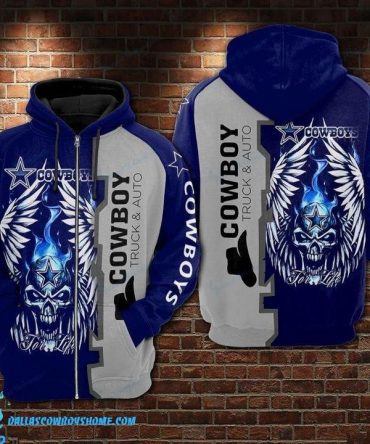 Dallas Cowboys zip up hoodie devil