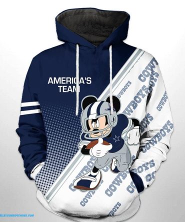 Dallas Cowboys Zip Up Hoodie Performance