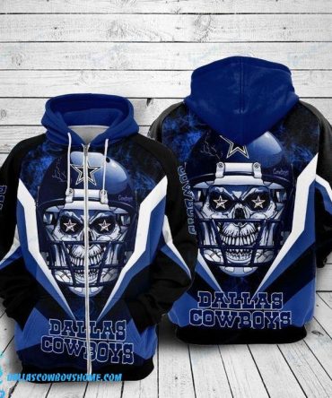 Dallas Cowboys zip up hoodie skull new design