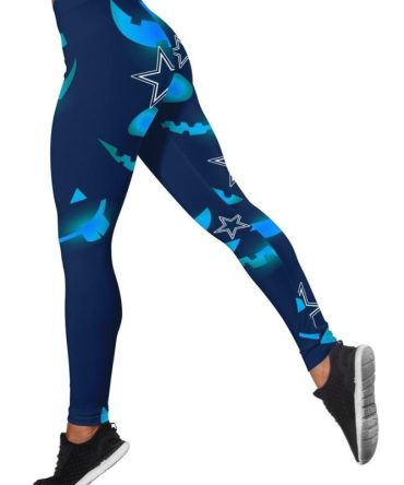 Womens Teens Dallas Cowboys Slim Fitness Leggings Sport 3D Yoga Pants Stretch