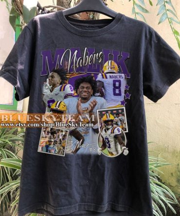 Vintage 90S Graphic Style Malik Nabers T-Shirt, Malik Nabers Shirt, Vintage Oversized Sport Tee, Retro American Football Bootleg Gift Az001