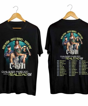 C-Kan - Cualquier Parecido Con La Realidad Tour 2024 Shirt, C-Kan Rap Tour Shirt, Rapper C-Kan Fan Shirt, Cualquier Parecido Con La Realidad