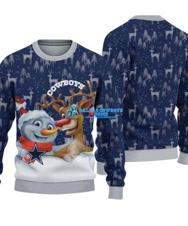 Women's Dallas Cowboys ugly christmas sweater